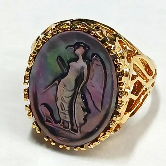18 karat gold plated ring - Picture 1 of 2